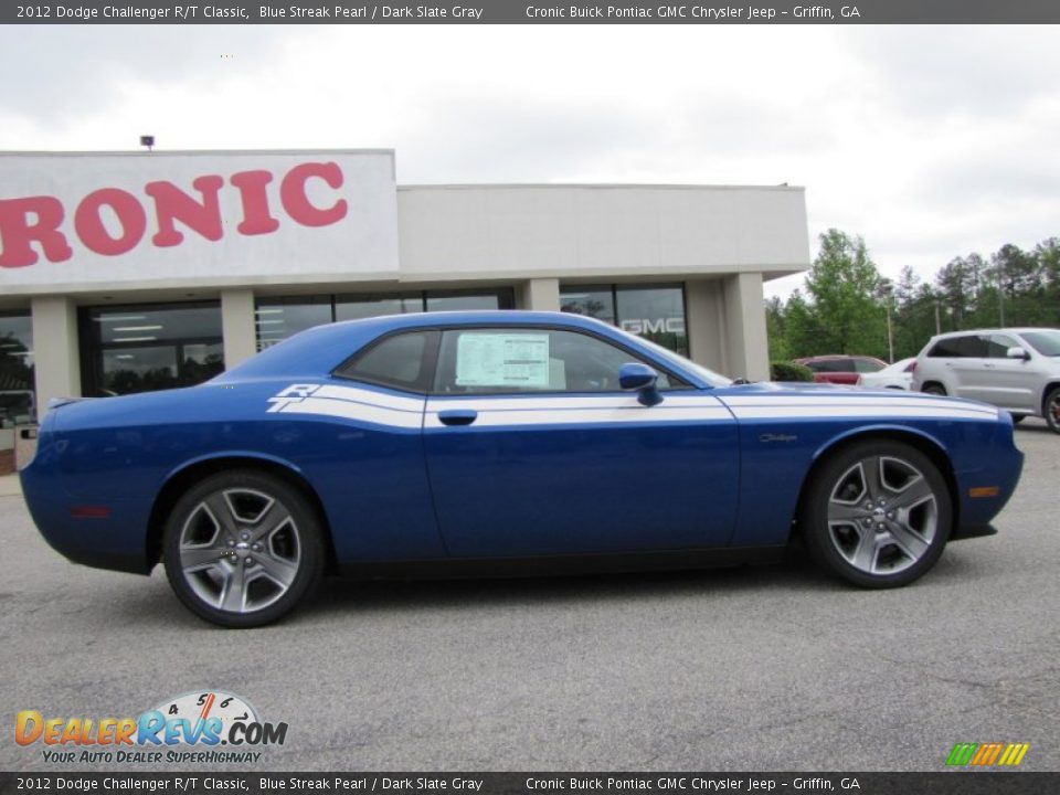 2012 Dodge Challenger R/T Classic Blue Streak Pearl / Dark Slate Gray Photo #8