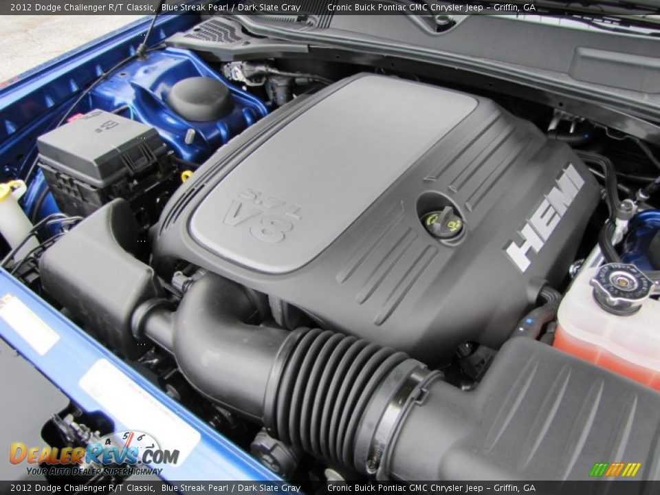 2012 Dodge Challenger R/T Classic Blue Streak Pearl / Dark Slate Gray Photo #11