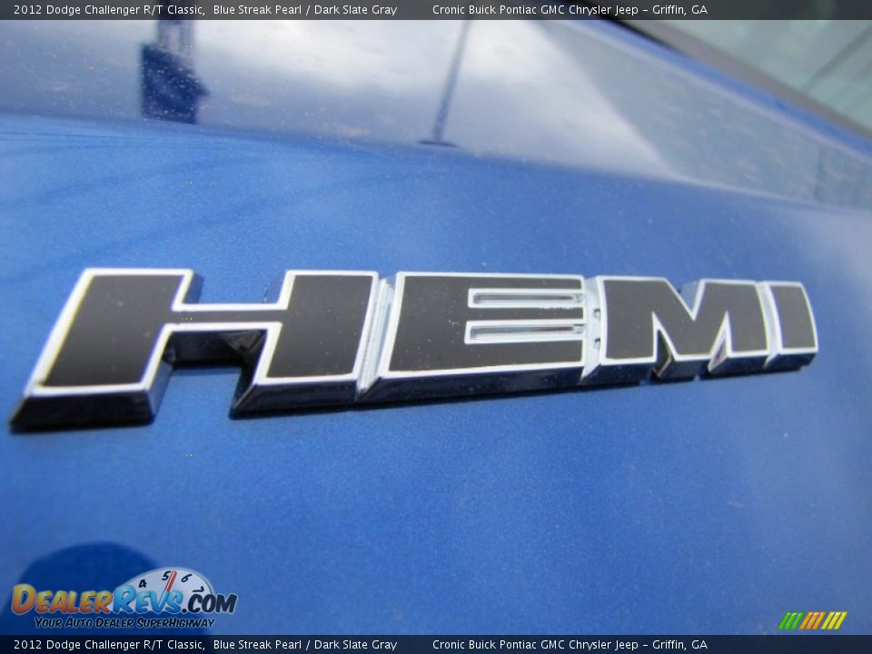 2012 Dodge Challenger R/T Classic Blue Streak Pearl / Dark Slate Gray Photo #12