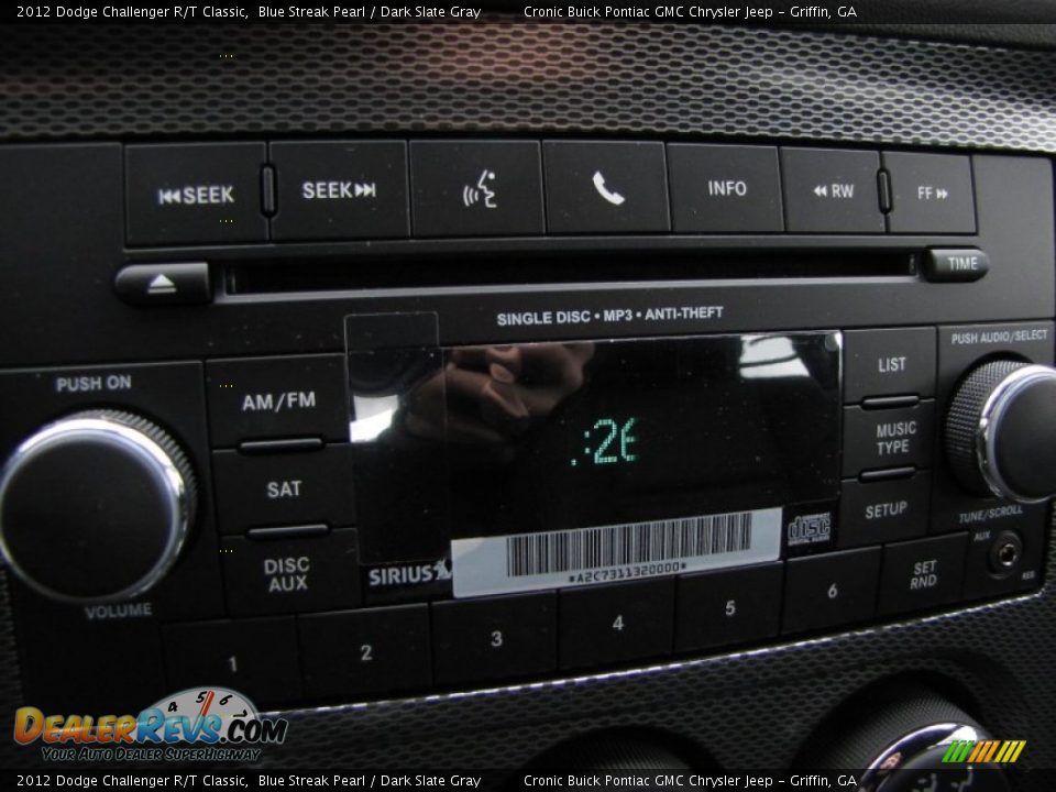 Audio System of 2012 Dodge Challenger R/T Classic Photo #19