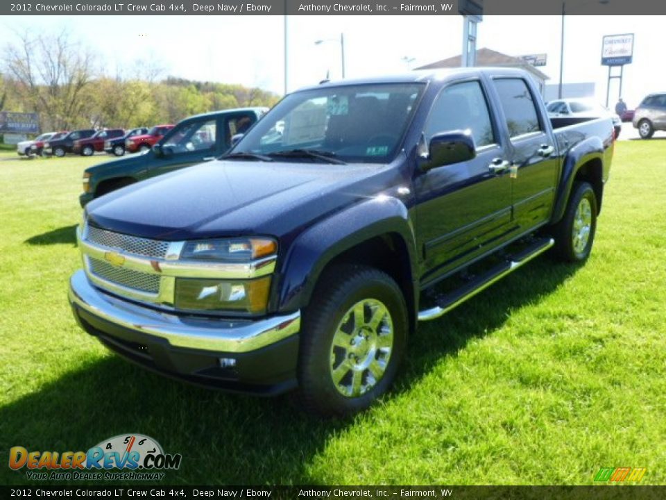 2012 Chevrolet Colorado LT Crew Cab 4x4 Deep Navy / Ebony Photo #3