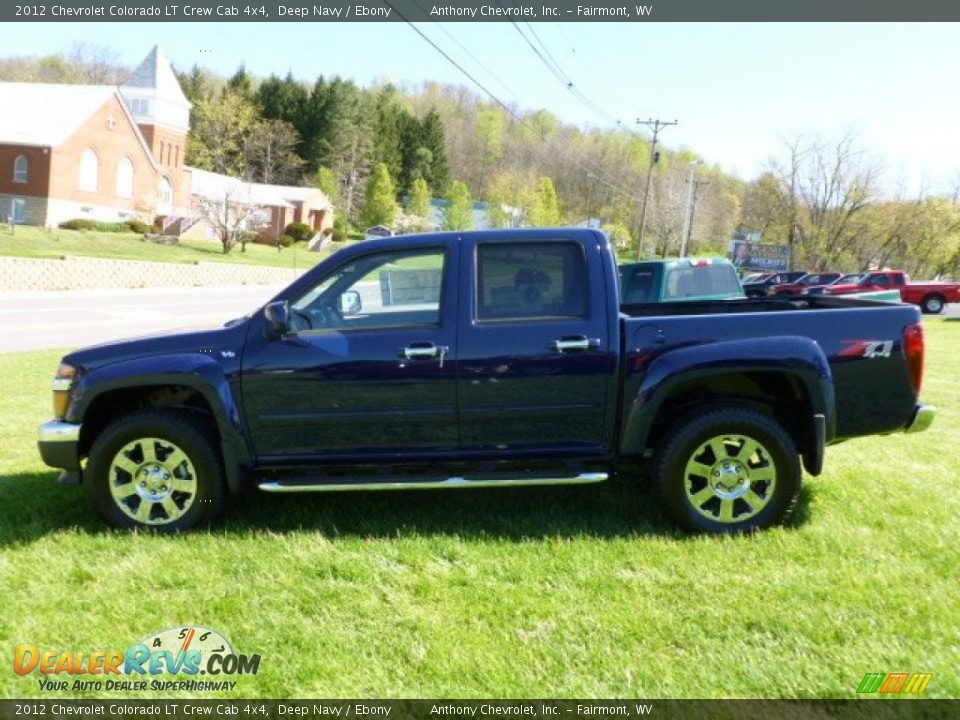 2012 Chevrolet Colorado LT Crew Cab 4x4 Deep Navy / Ebony Photo #4