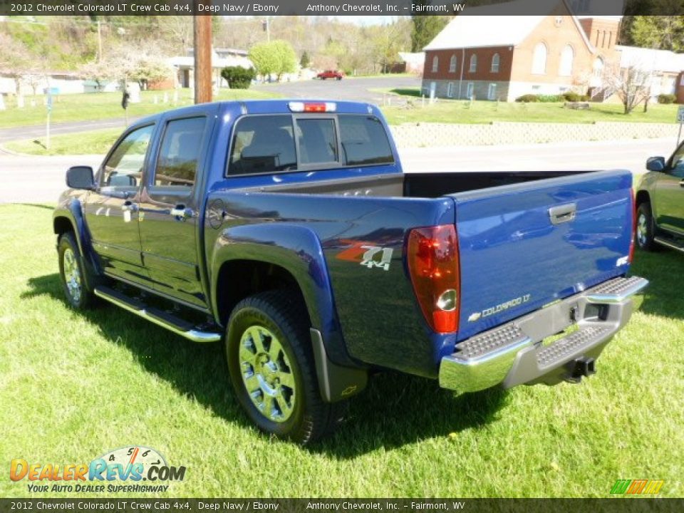 2012 Chevrolet Colorado LT Crew Cab 4x4 Deep Navy / Ebony Photo #5