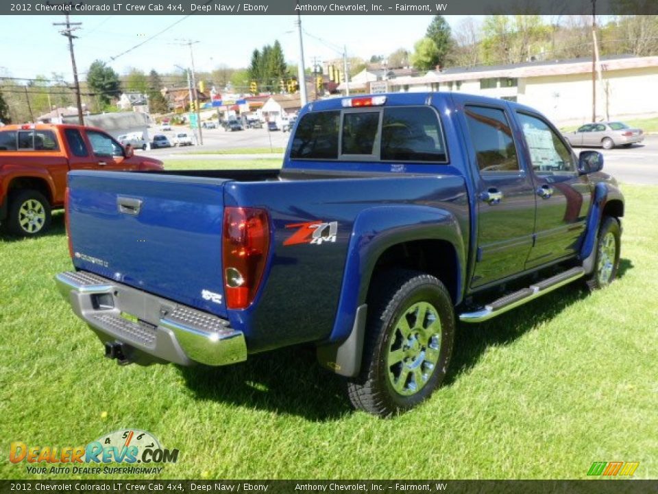 2012 Chevrolet Colorado LT Crew Cab 4x4 Deep Navy / Ebony Photo #7