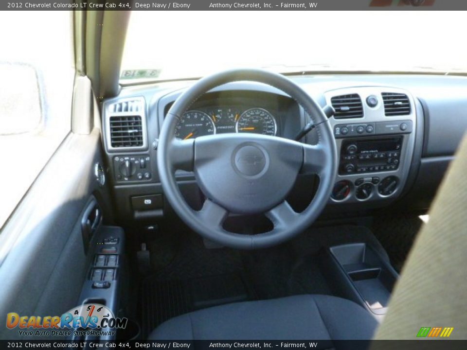 2012 Chevrolet Colorado LT Crew Cab 4x4 Deep Navy / Ebony Photo #15