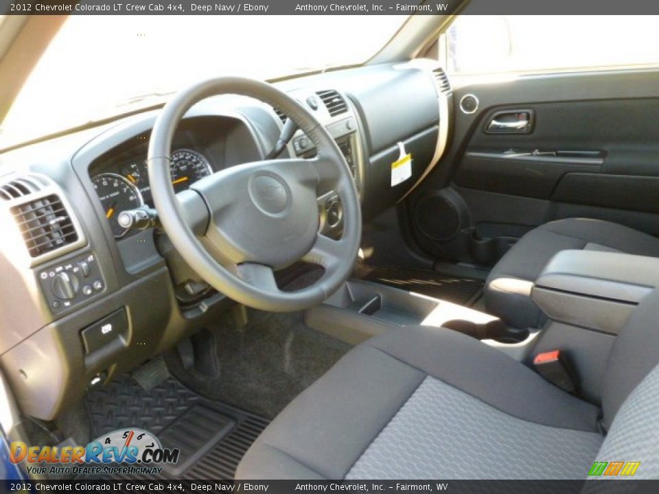 2012 Chevrolet Colorado LT Crew Cab 4x4 Deep Navy / Ebony Photo #17