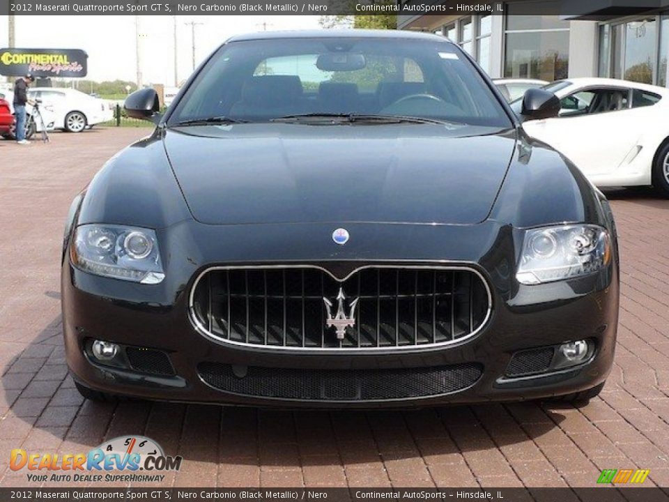 2012 Maserati Quattroporte Sport GT S Nero Carbonio (Black Metallic) / Nero Photo #3