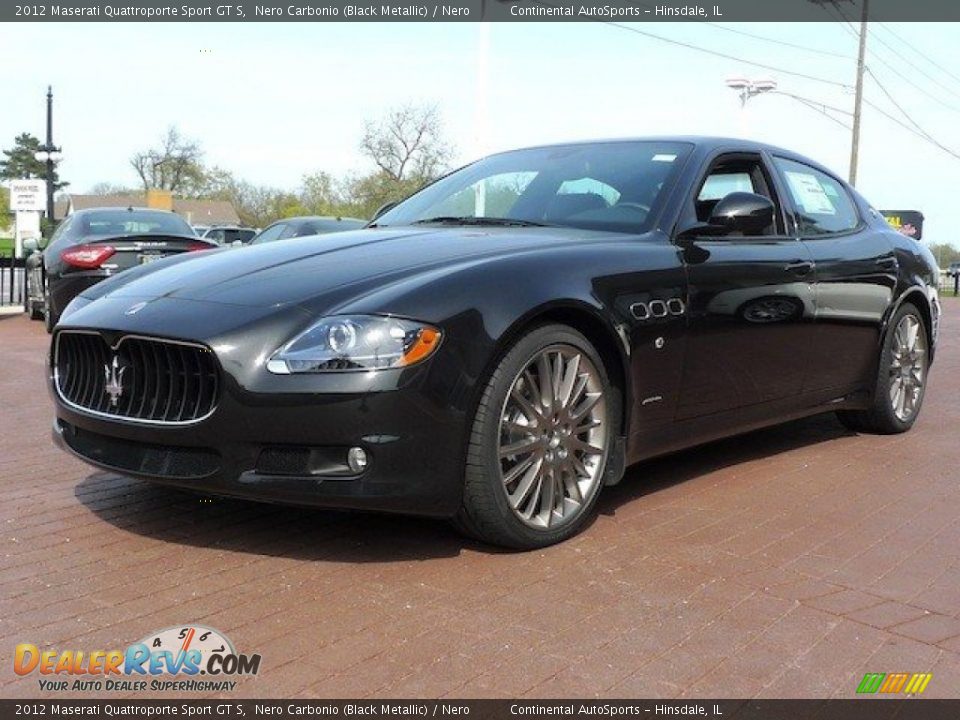 2012 Maserati Quattroporte Sport GT S Nero Carbonio (Black Metallic) / Nero Photo #5