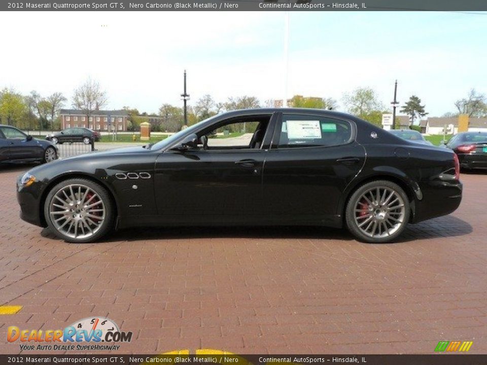 2012 Maserati Quattroporte Sport GT S Nero Carbonio (Black Metallic) / Nero Photo #6