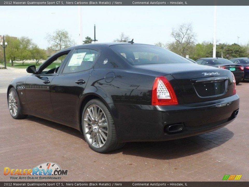 2012 Maserati Quattroporte Sport GT S Nero Carbonio (Black Metallic) / Nero Photo #7