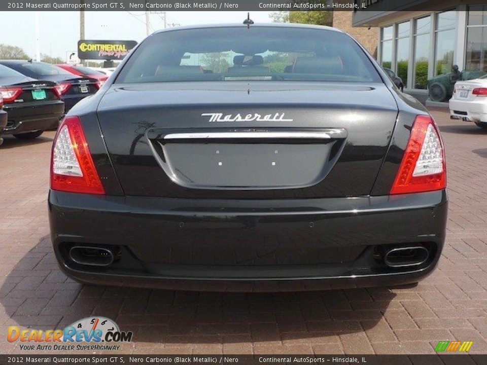 2012 Maserati Quattroporte Sport GT S Nero Carbonio (Black Metallic) / Nero Photo #8