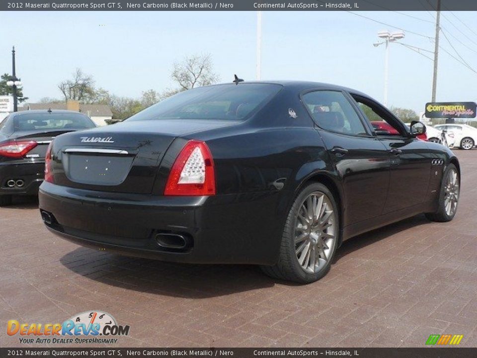 2012 Maserati Quattroporte Sport GT S Nero Carbonio (Black Metallic) / Nero Photo #9