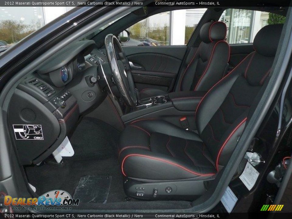 2012 Maserati Quattroporte Sport GT S Nero Carbonio (Black Metallic) / Nero Photo #12