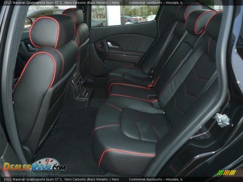 2012 Maserati Quattroporte Sport GT S Nero Carbonio (Black Metallic) / Nero Photo #16