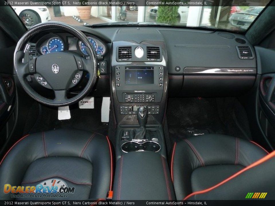 2012 Maserati Quattroporte Sport GT S Nero Carbonio (Black Metallic) / Nero Photo #17