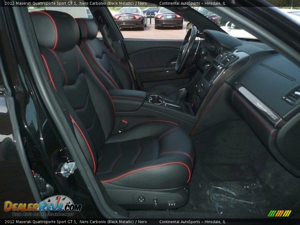 2012 Maserati Quattroporte Sport GT S Nero Carbonio (Black Metallic) / Nero Photo #21