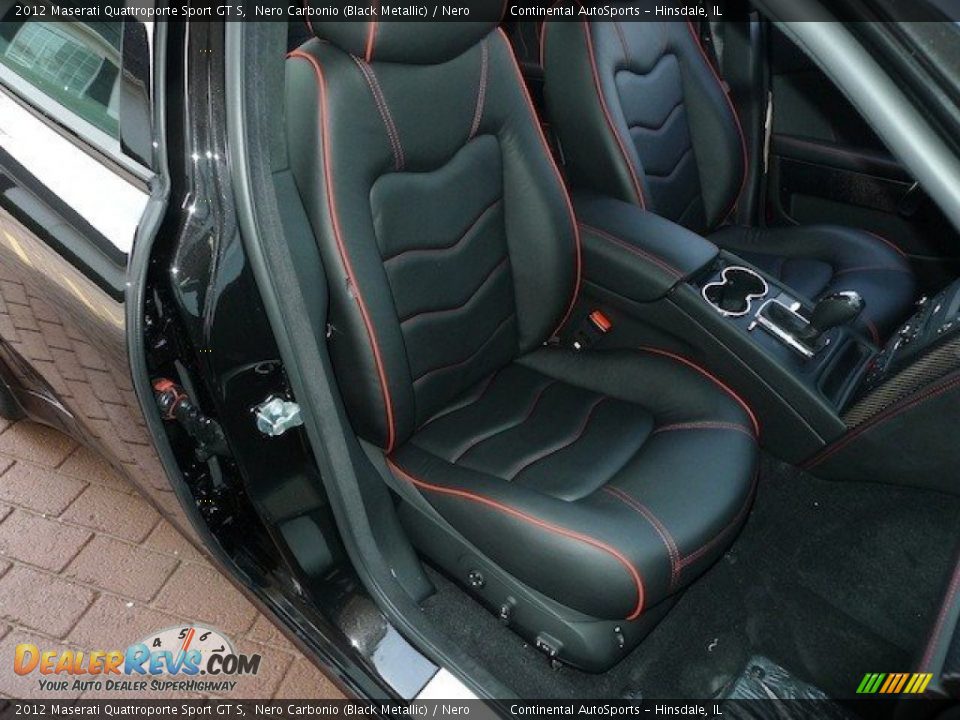 2012 Maserati Quattroporte Sport GT S Nero Carbonio (Black Metallic) / Nero Photo #22
