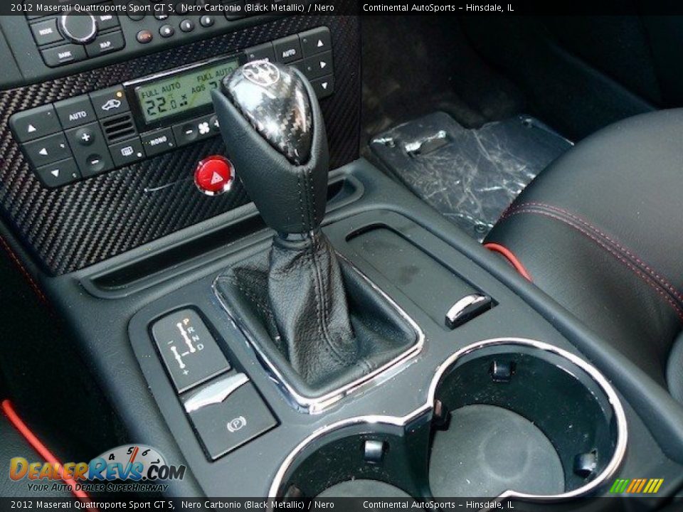 2012 Maserati Quattroporte Sport GT S Nero Carbonio (Black Metallic) / Nero Photo #27