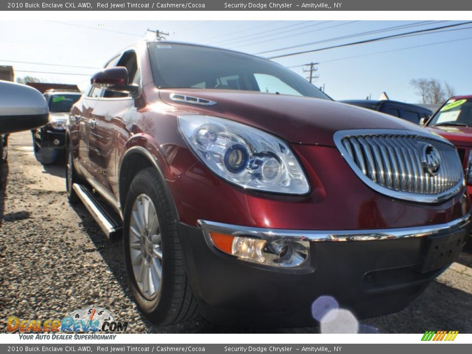 2010 Buick Enclave CXL AWD Red Jewel Tintcoat / Cashmere/Cocoa Photo #4