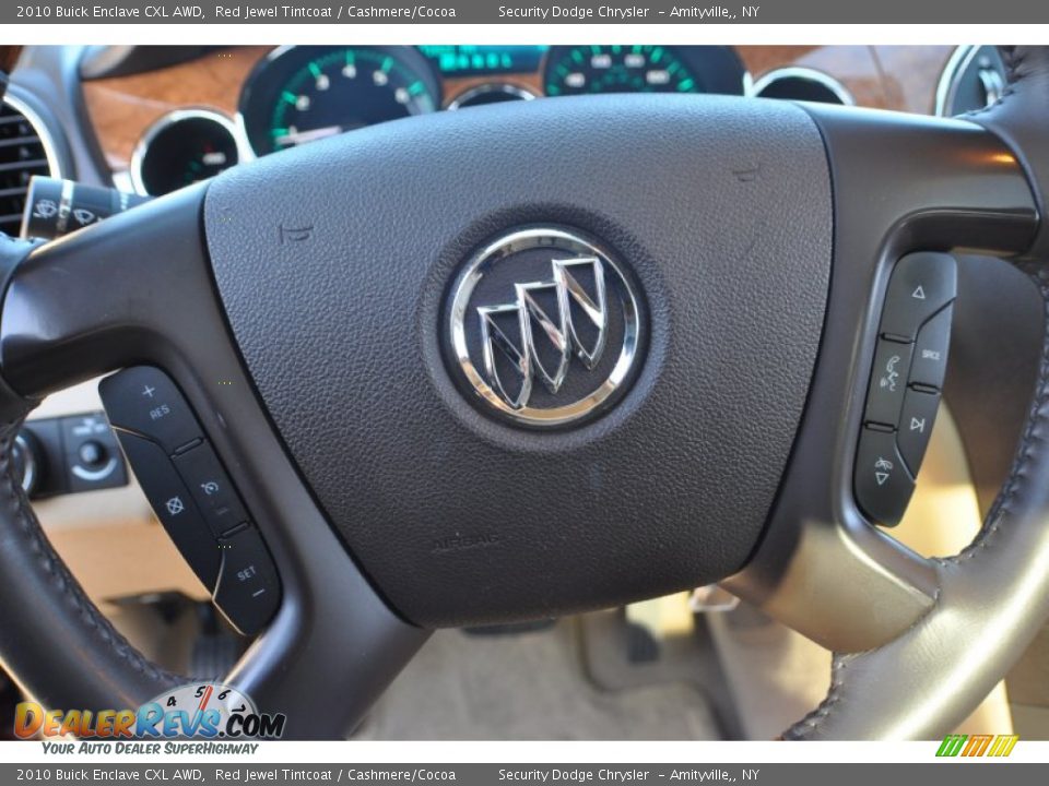 2010 Buick Enclave CXL AWD Red Jewel Tintcoat / Cashmere/Cocoa Photo #7