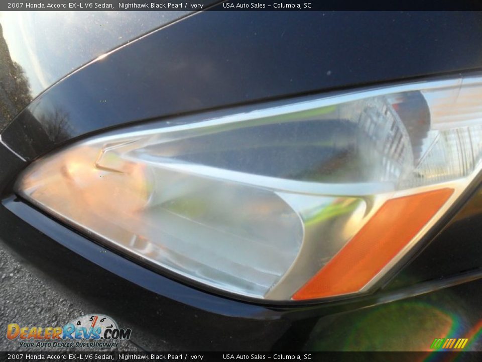 2007 Honda Accord EX-L V6 Sedan Nighthawk Black Pearl / Ivory Photo #5