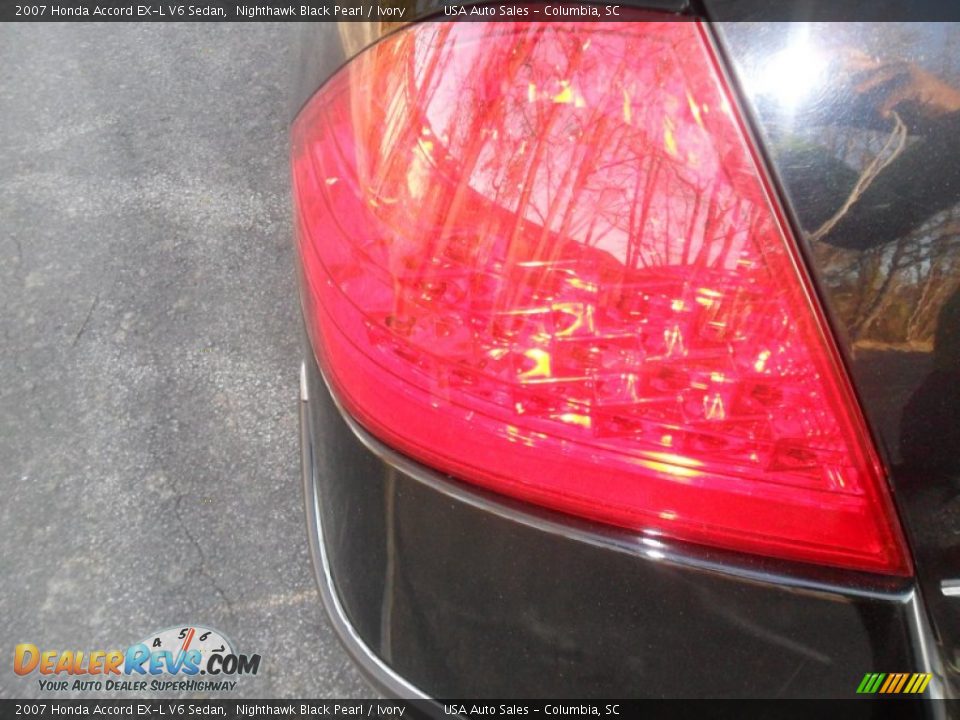 2007 Honda Accord EX-L V6 Sedan Nighthawk Black Pearl / Ivory Photo #6