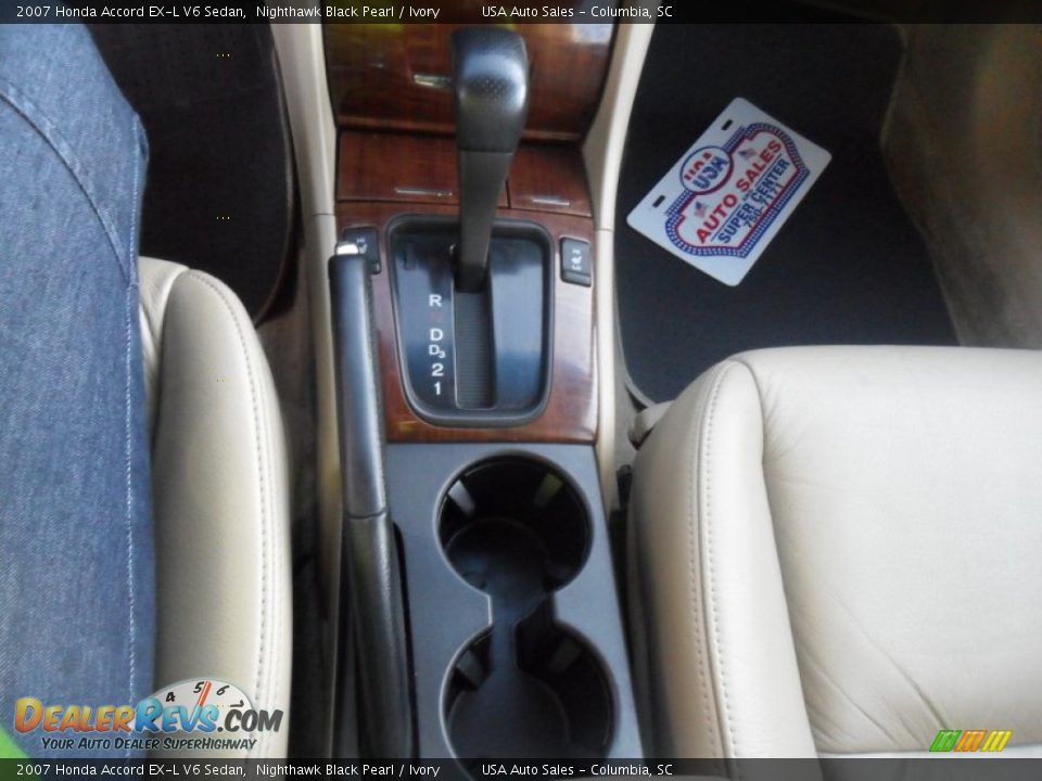 2007 Honda Accord EX-L V6 Sedan Nighthawk Black Pearl / Ivory Photo #20