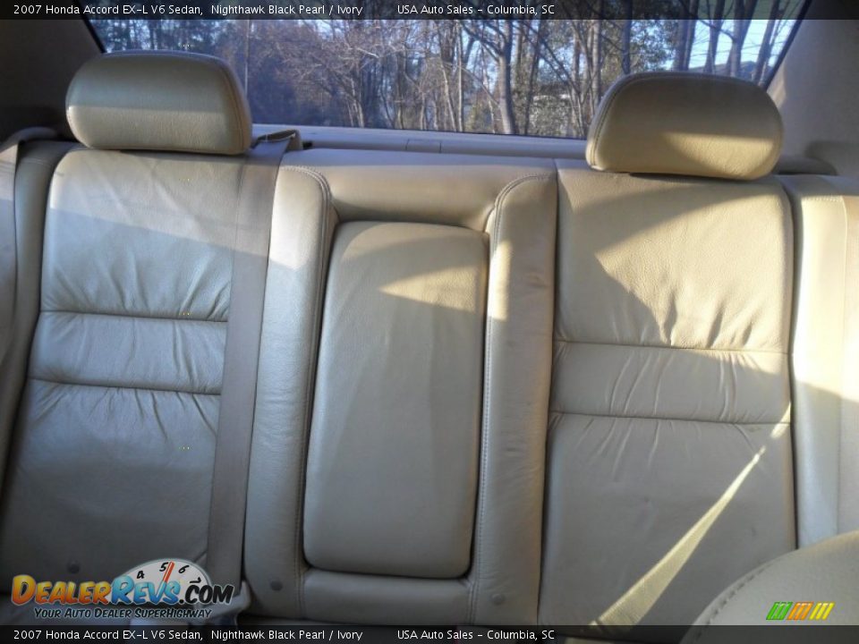2007 Honda Accord EX-L V6 Sedan Nighthawk Black Pearl / Ivory Photo #21