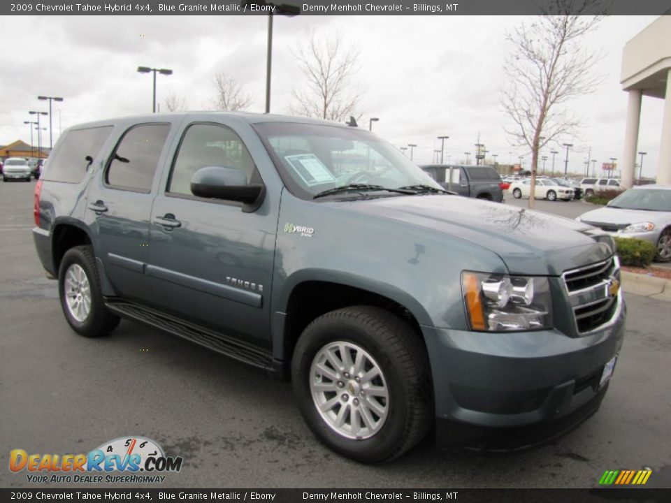 2009 Chevrolet Tahoe Hybrid 4x4 Blue Granite Metallic / Ebony Photo #1
