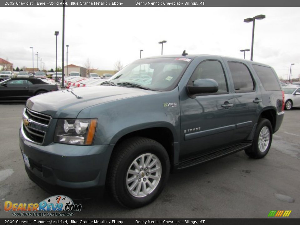 2009 Chevrolet Tahoe Hybrid 4x4 Blue Granite Metallic / Ebony Photo #3