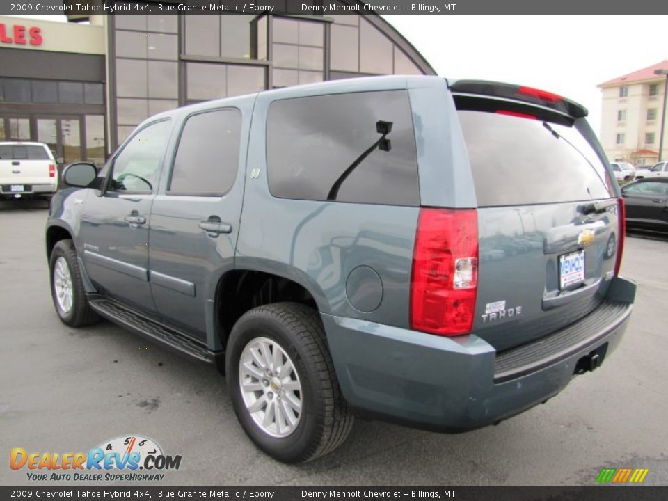 2009 Chevrolet Tahoe Hybrid 4x4 Blue Granite Metallic / Ebony Photo #5