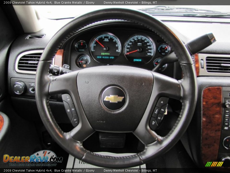2009 Chevrolet Tahoe Hybrid 4x4 Steering Wheel Photo #11