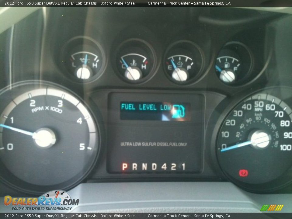 2012 Ford F650 Super Duty XL Regular Cab Chassis Oxford White / Steel Photo #5