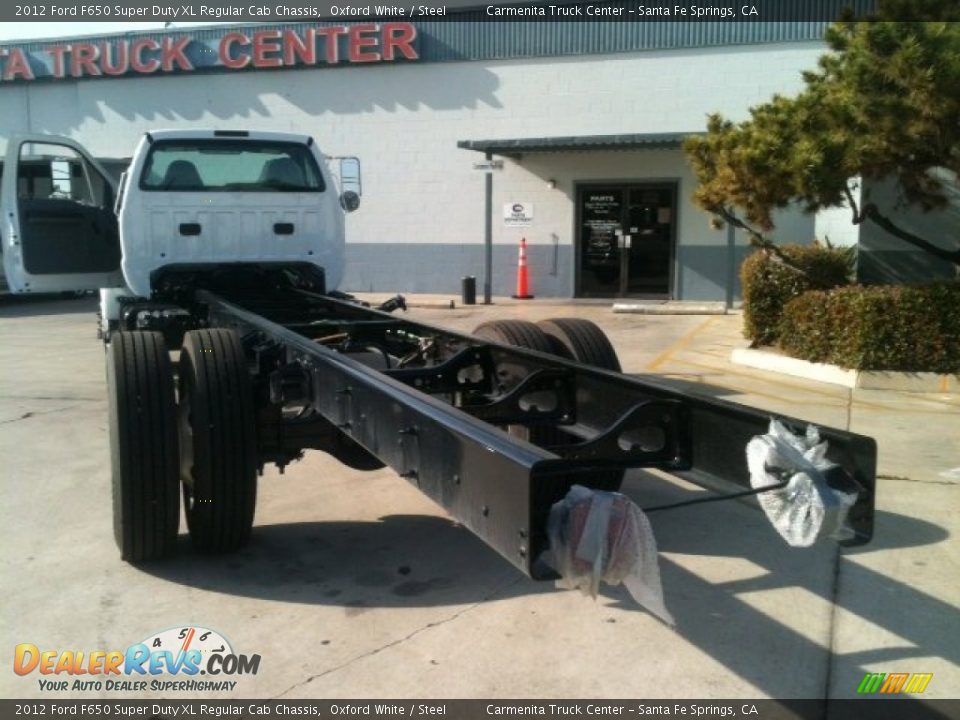 2012 Ford F650 Super Duty XL Regular Cab Chassis Oxford White / Steel Photo #7