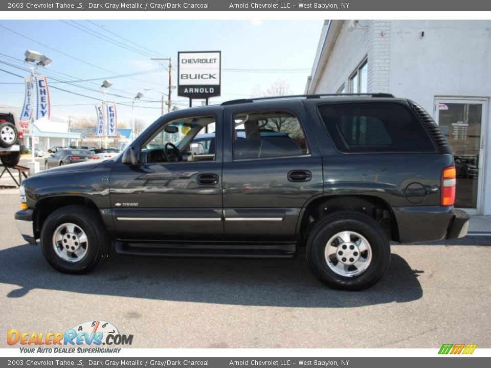 2003 Chevrolet Tahoe LS Dark Gray Metallic / Gray/Dark Charcoal Photo #3