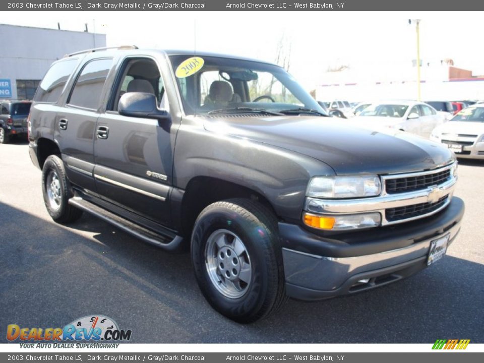 2003 Chevrolet Tahoe LS Dark Gray Metallic / Gray/Dark Charcoal Photo #7