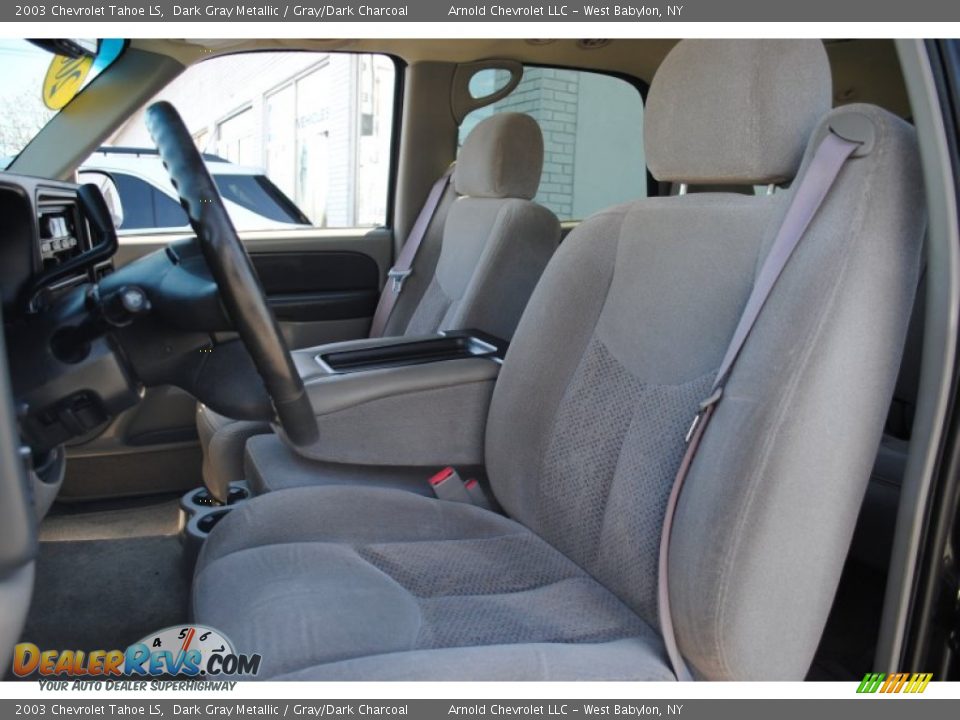 2003 Chevrolet Tahoe LS Dark Gray Metallic / Gray/Dark Charcoal Photo #12