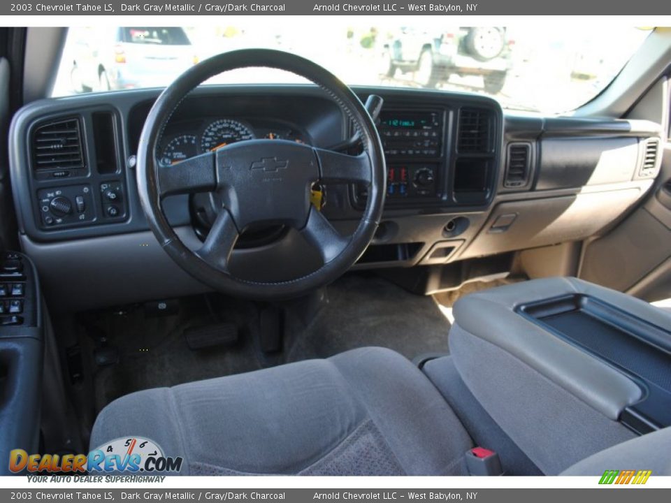 2003 Chevrolet Tahoe LS Dark Gray Metallic / Gray/Dark Charcoal Photo #14