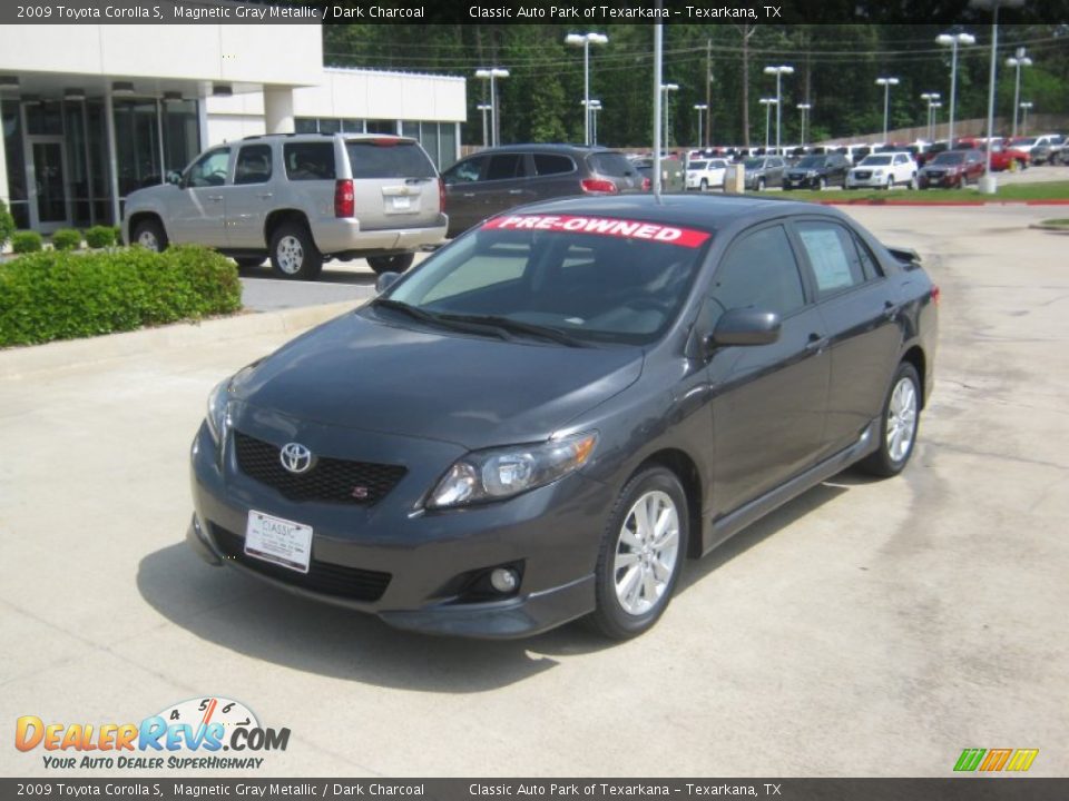 2009 Toyota Corolla S Magnetic Gray Metallic / Dark Charcoal Photo #1