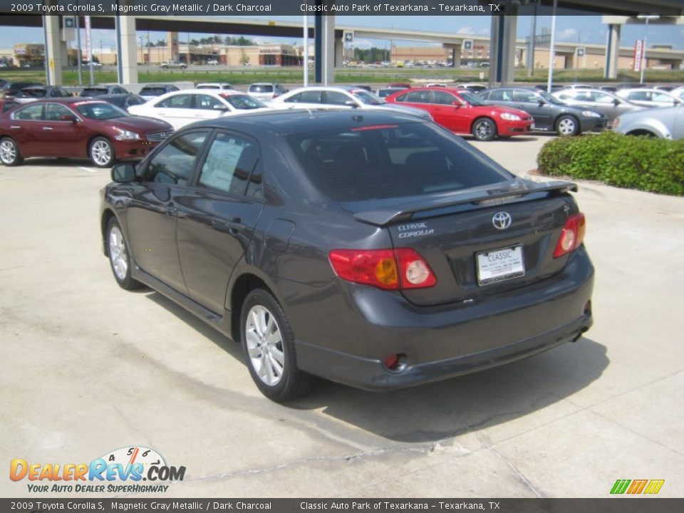 2009 Toyota Corolla S Magnetic Gray Metallic / Dark Charcoal Photo #3