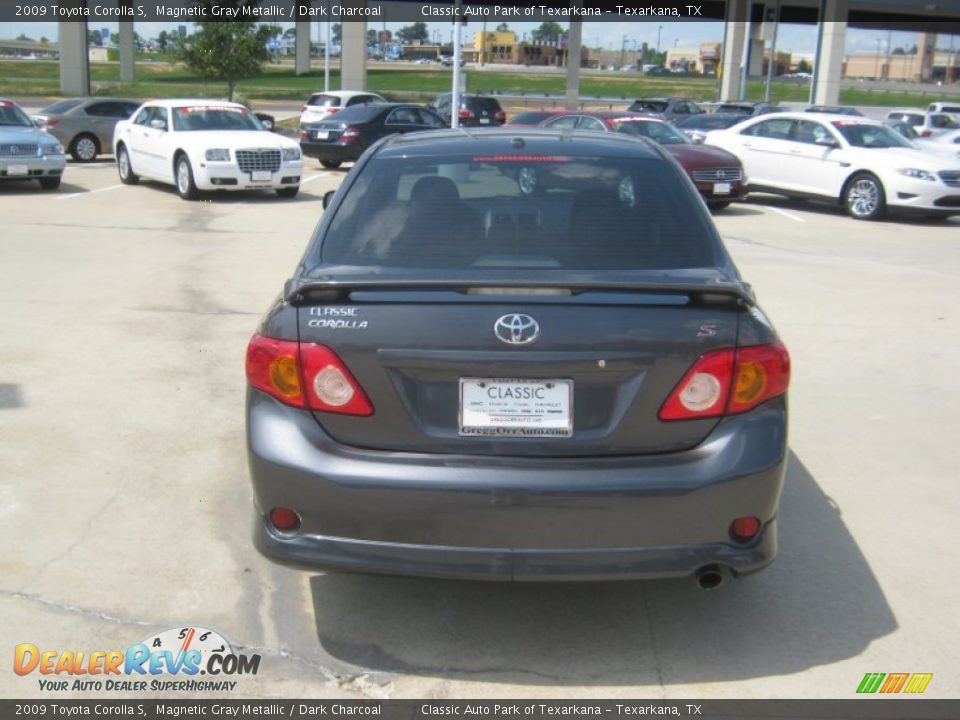 2009 Toyota Corolla S Magnetic Gray Metallic / Dark Charcoal Photo #4