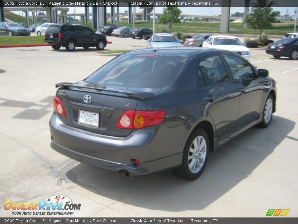 2009 Toyota Corolla S Magnetic Gray Metallic / Dark Charcoal Photo #5