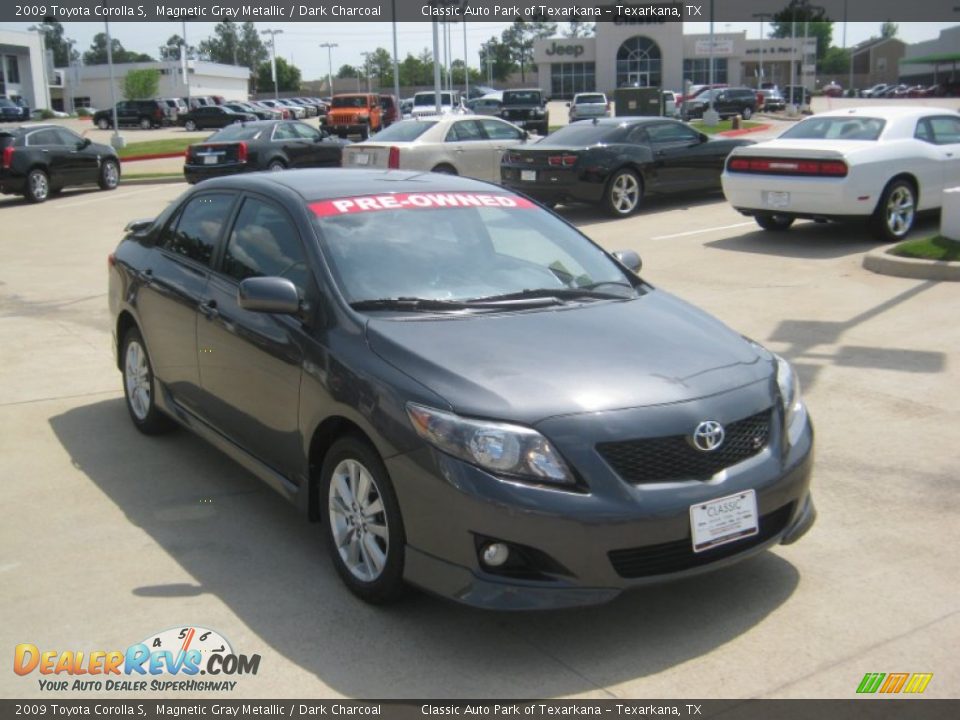 2009 Toyota Corolla S Magnetic Gray Metallic / Dark Charcoal Photo #7