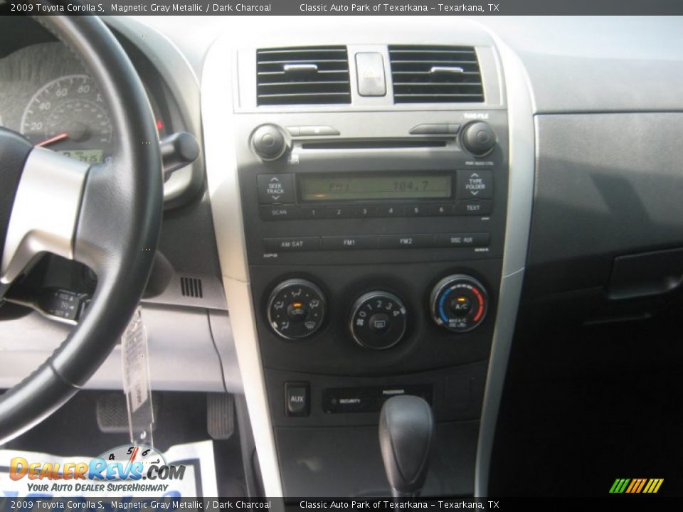 2009 Toyota Corolla S Magnetic Gray Metallic / Dark Charcoal Photo #9