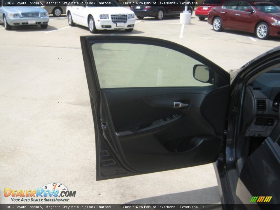 2009 Toyota Corolla S Magnetic Gray Metallic / Dark Charcoal Photo #14