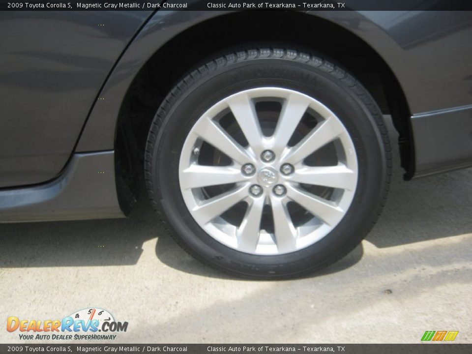 2009 Toyota Corolla S Magnetic Gray Metallic / Dark Charcoal Photo #17