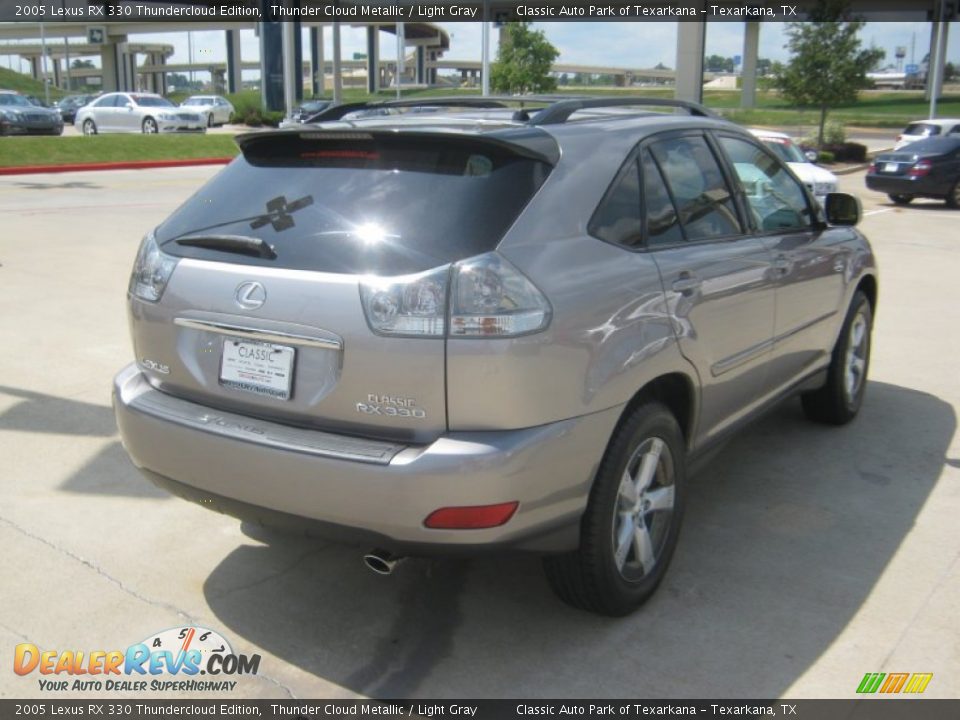 2005 Lexus RX 330 Thundercloud Edition Thunder Cloud Metallic / Light Gray Photo #5