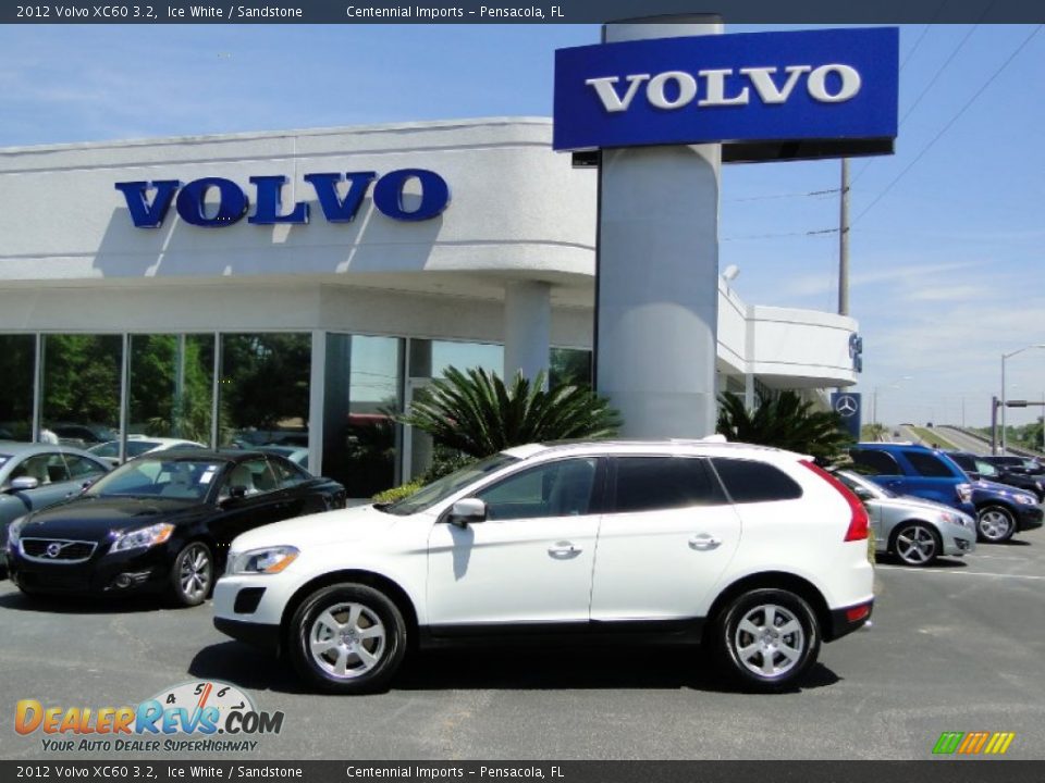 2012 Volvo XC60 3.2 Ice White / Sandstone Photo #2