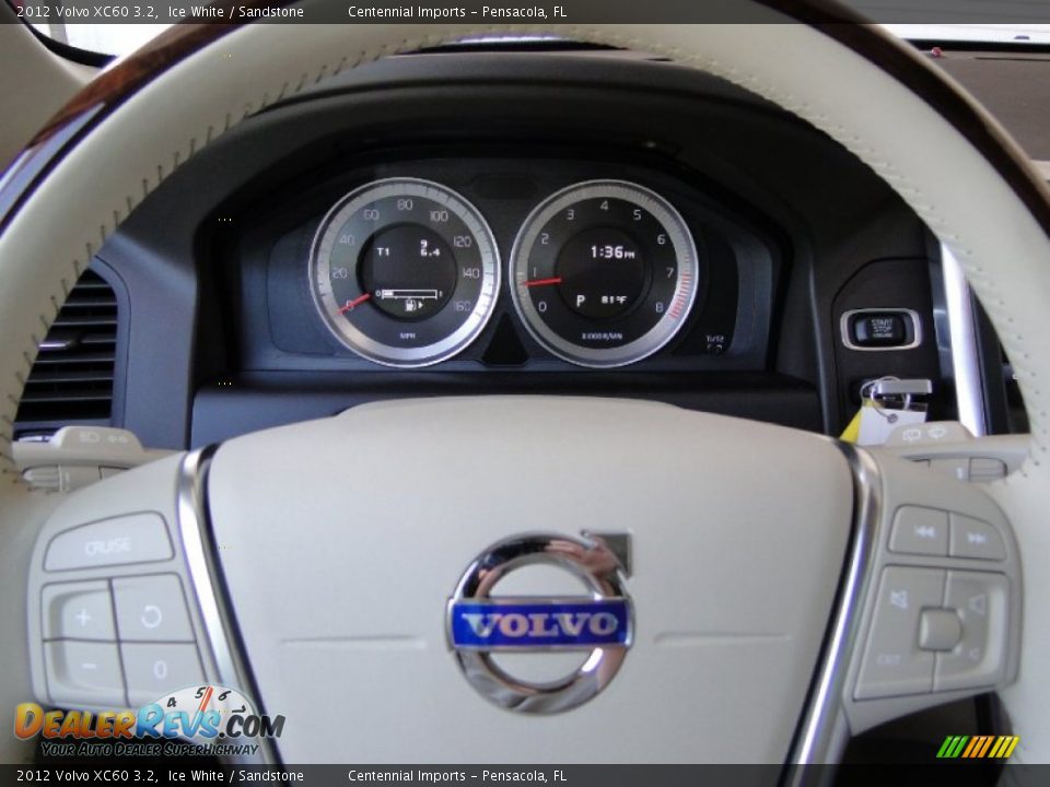 2012 Volvo XC60 3.2 Ice White / Sandstone Photo #13