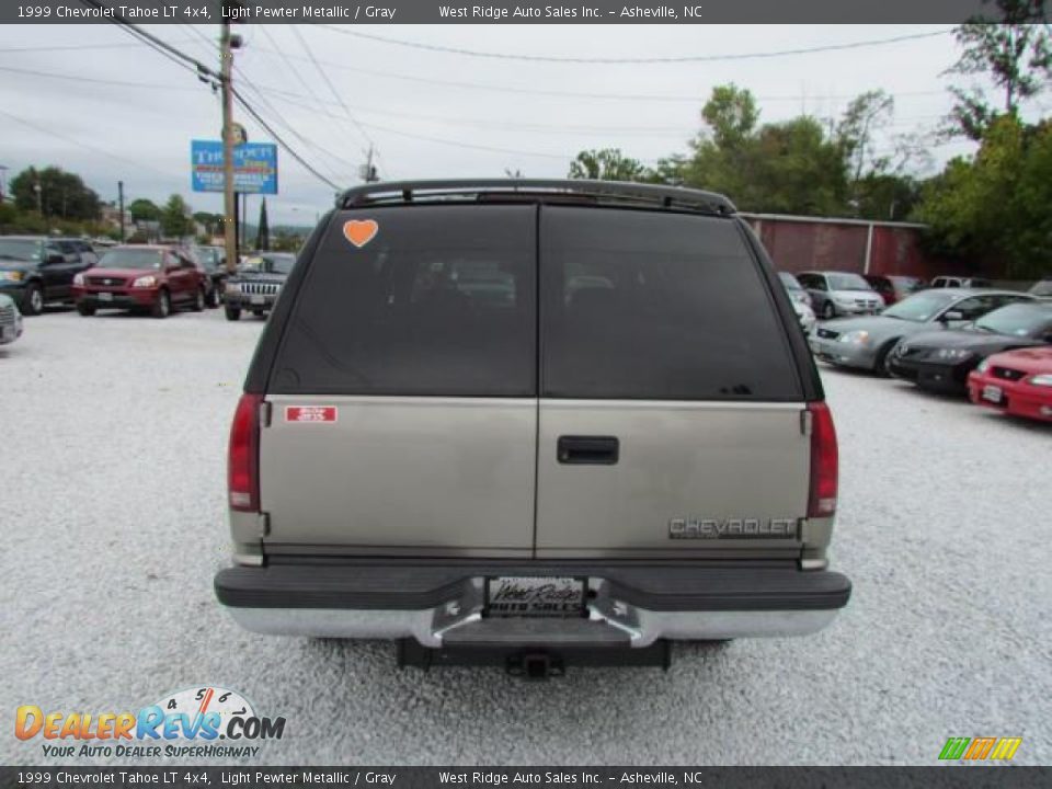 1999 Chevrolet Tahoe LT 4x4 Light Pewter Metallic / Gray Photo #6